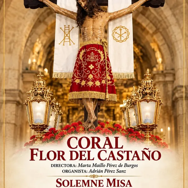 Cartel de la Solemne Misa en Barco de Ávila, cantada por la coral