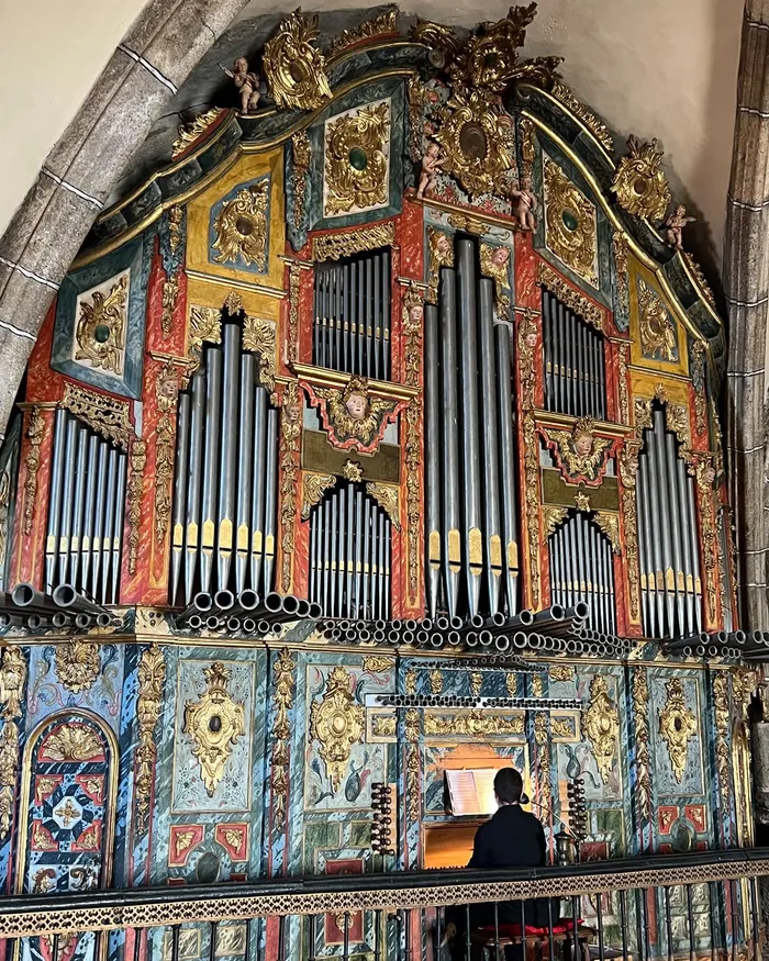 Órgano policromado de la iglesia